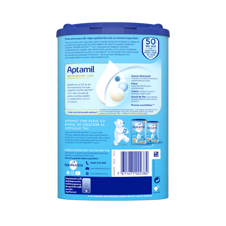 Lapte praf Nutri-Biotik 1+, 1-2 ani, 800 g, Aptamil 763826