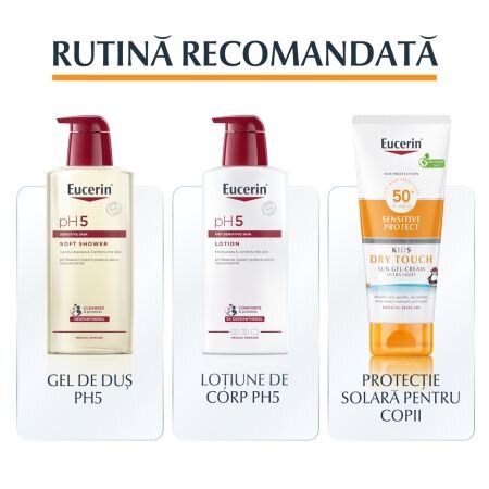 Lotiune de corp cu SPF50+ pentru copii Dry Touch, 200 ml, Eucerin 712723