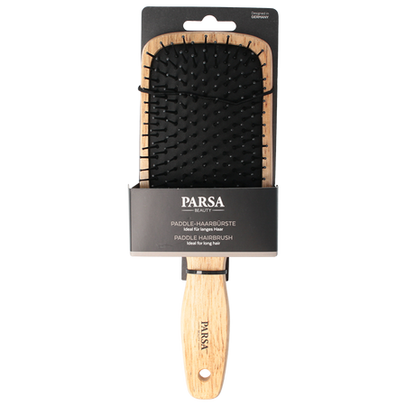 Perie pentru par din lemn si cauciuc Paddle