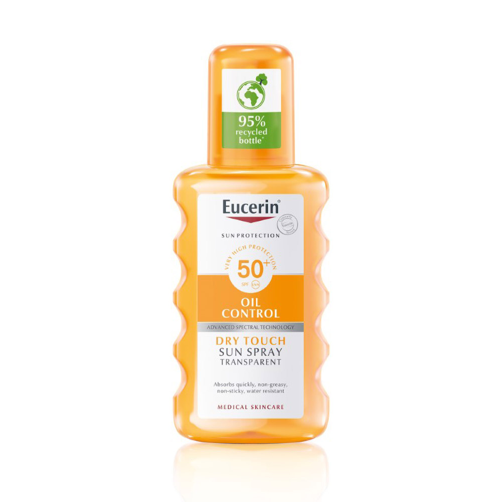 Spray de corp transparent cu SPF50+ Sun Protection, 200 ml, Eucerin