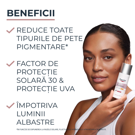 Crema de zi impotriva petelor pigmentare cu SPF 30 Anti-pigment, 50 ml, Eucerin 712850