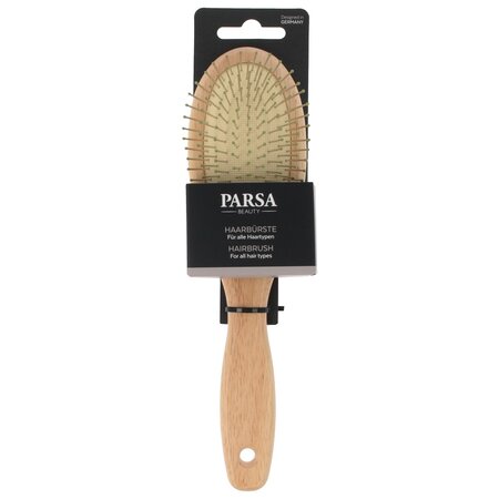 Perie de par mare din lemn cauciuc - pini metal
