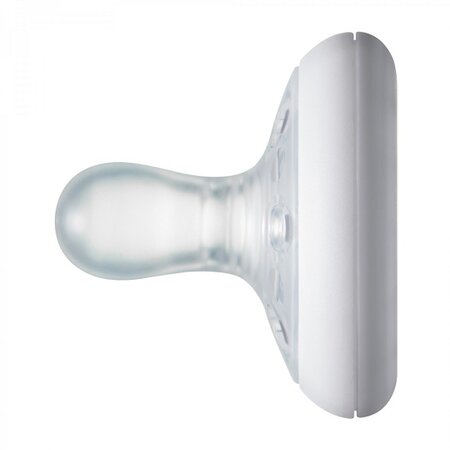 Suzeta de noapte Closer to Nature Breast like Soother, 6-18 luni, 2 bucati, Albastru/ Alb, Tommee Tippee 453195