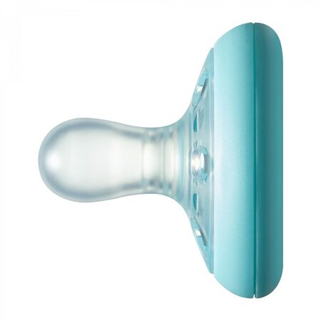Suzeta de noapte Closer to Nature Breast like Soother, 6-18 luni, 2 bucati, Albastru/ Alb, Tommee Tippee 453194