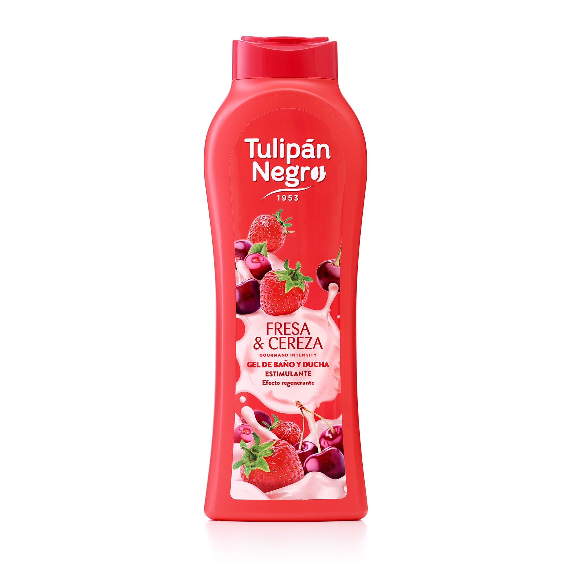 Gel Dus Fresa Y Cereza Negro, 650 ml, Tulipan