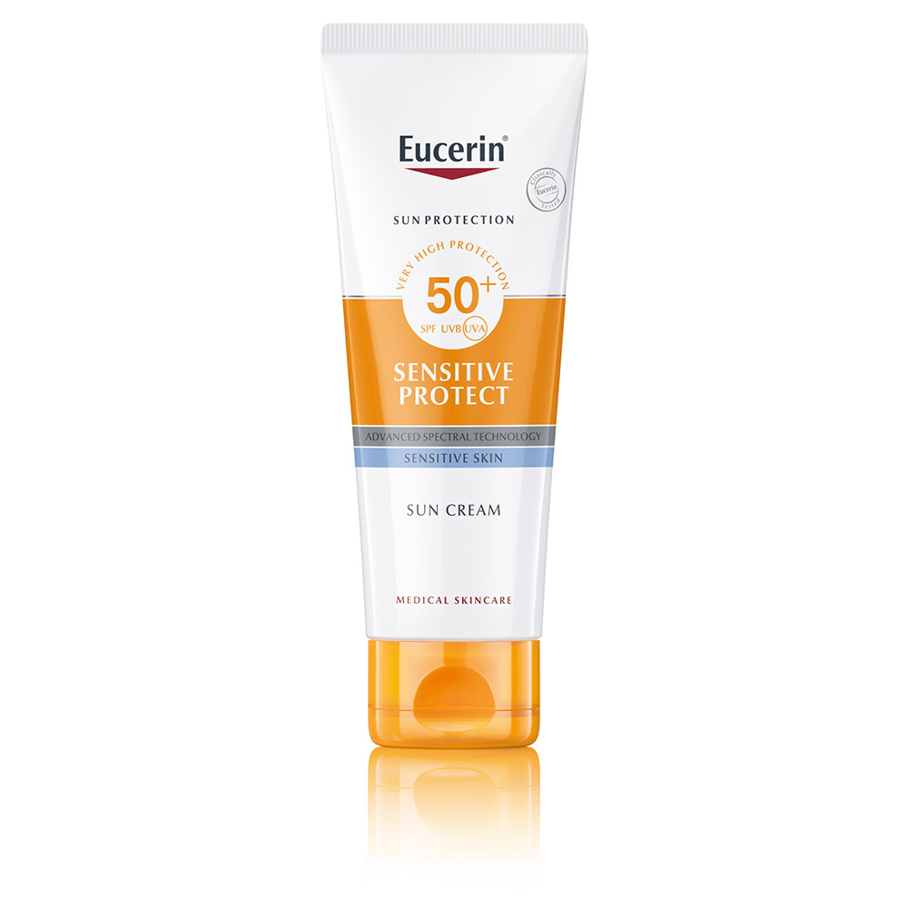 Crema de fata pentru ten sensibil cu SPF50+, 50 ml, Eucerin