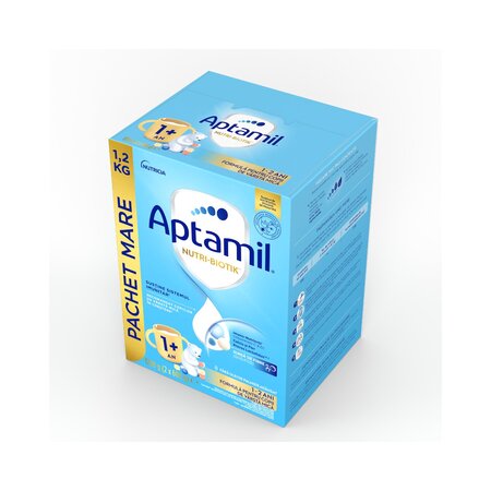 Lapte praf Nutri - Biotik 1+, 1-2 ani, 2 x 600 g, Aptamil 790834