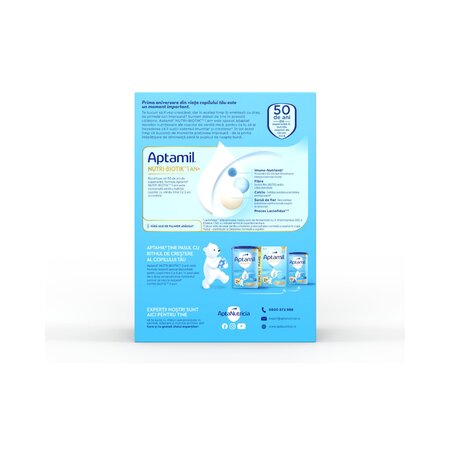 Lapte praf Nutri - Biotik 1+, 1-2 ani, 2 x 600 g, Aptamil 790835