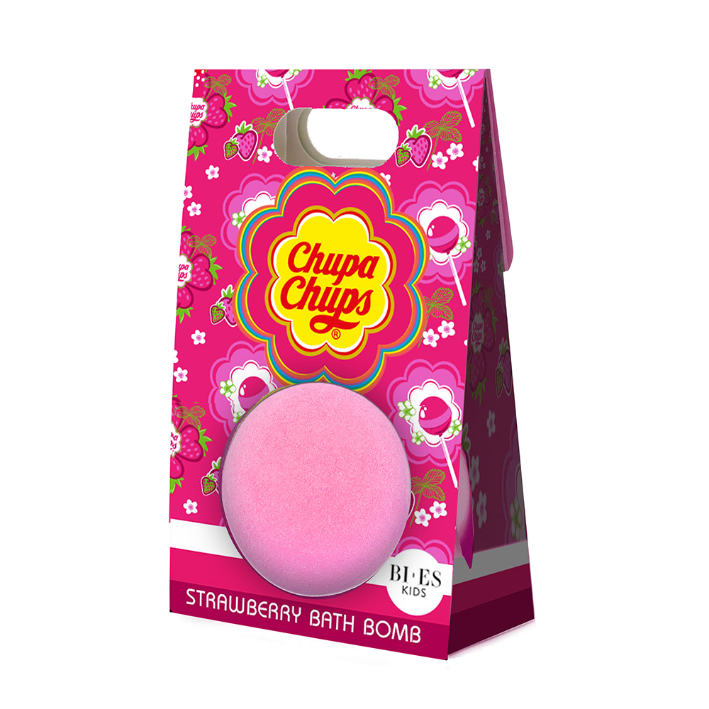 Bomba de baie Chupa Chups cu capsune, 165 g, Bi Es