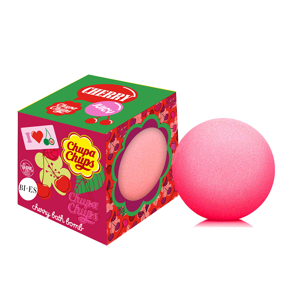 Bomba de baie Chupa Chups cu cirese, 165 g, Bi Es