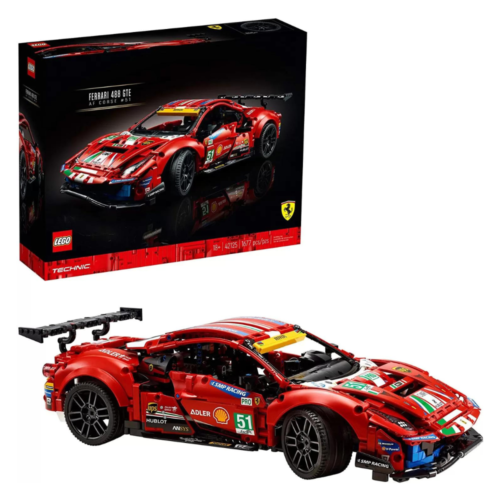 Lego technic Ferrari 488, +18 ani, 42125, Lego