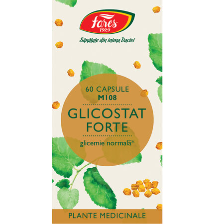 Glicostat forte M108, 60 capsule, Fares 722604