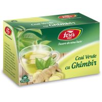 Ceai verde cu ghimbir, 20 doze, Fares