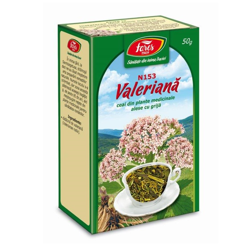 Ceai radacina de valeriana, 50g, Fares