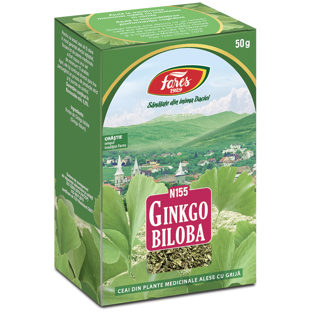 Ceai Ginko Biloba, 50g, Fares