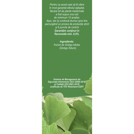 Ceai Ginko Biloba, 50g, Fares 720855