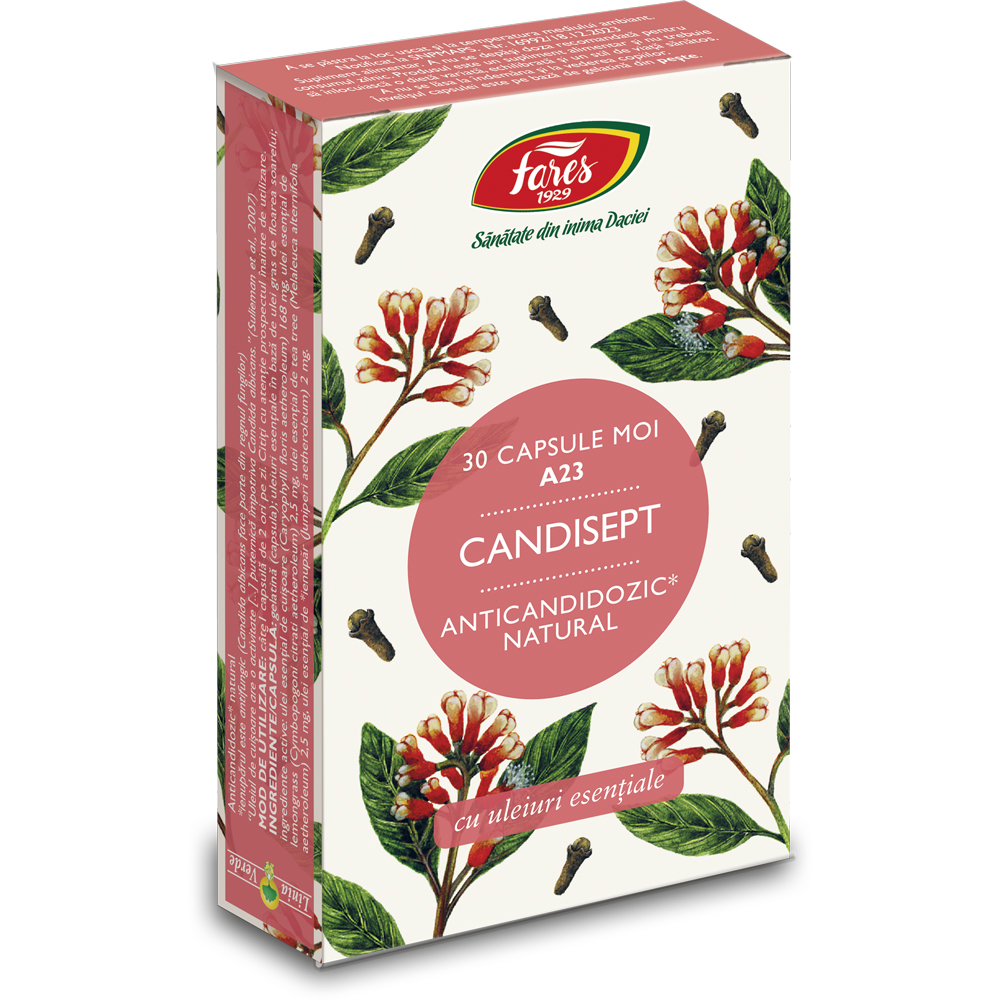 Candisept, 30 capsule moi, Fares