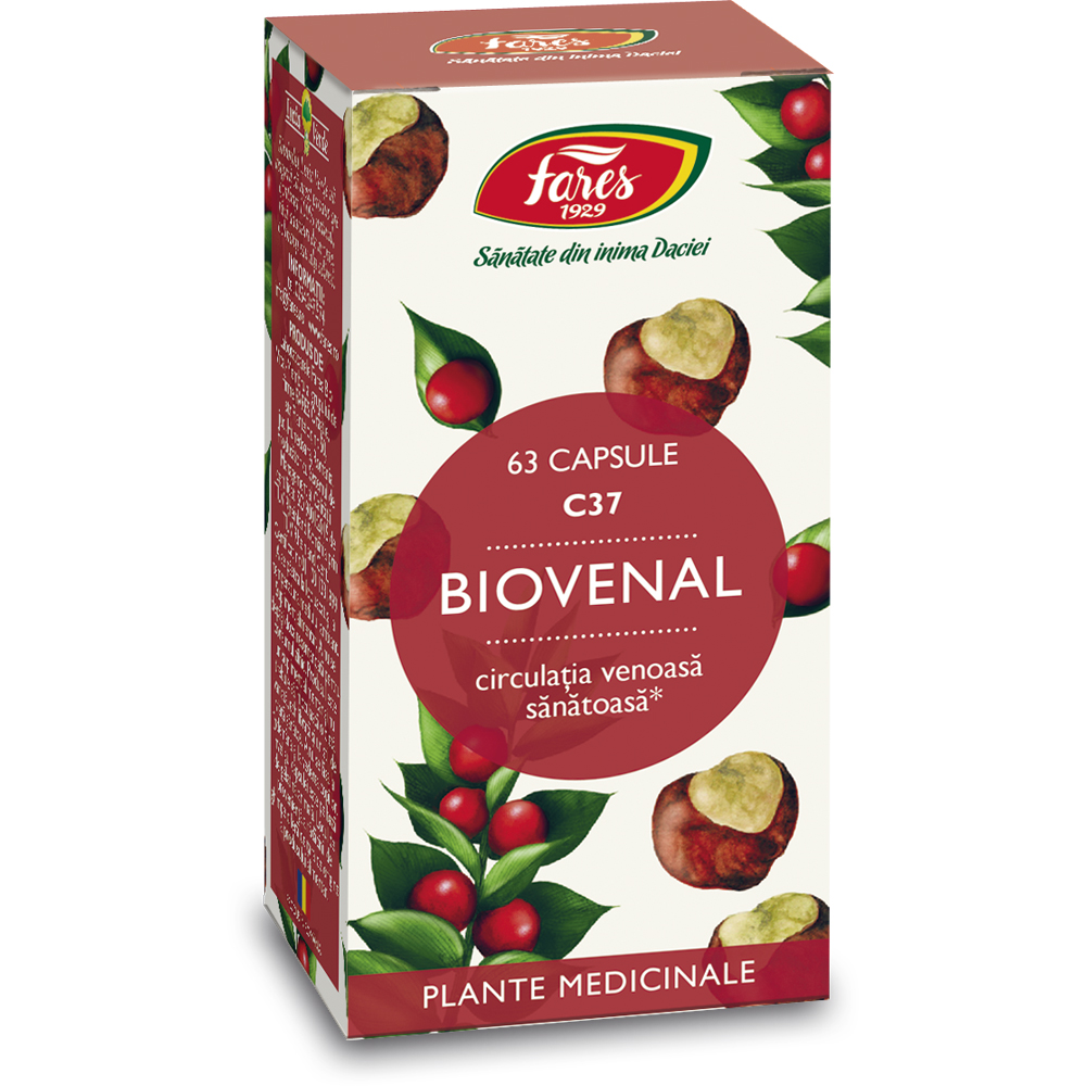 Biovenal, 63 capsule, Fares