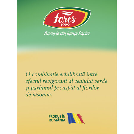 Ceai verde cu iasomie, 20 plicuri, Fares 721896