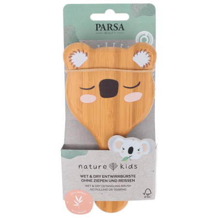 Perie de bambus cu print ursulet Koala