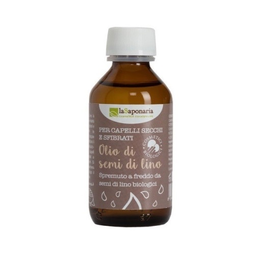 Ulei organic de seminte de in pentru par uscat si fragil, 100 ml, La Saponaria