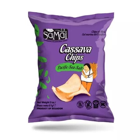Chipsuri de tapioca cassava cu sare de mare