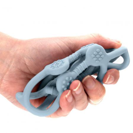 Jucarie din silicon pentru dentitie Bite & Play, 0 luni+, Reer 567528