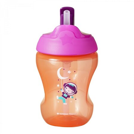 Cana cu pai Ecomm, Fetita Astronaut, 7 luni+, 230 ml, Tommee Tippee 453310