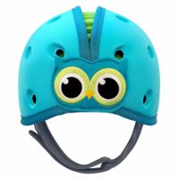 Casca protectie bebelusi cu spuma flexibila Baby Owl, Albastru, 7 - 24 luni, Safehead