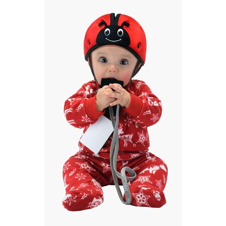 Casca protectie bebelusi cu spuma flexibila Baby Ladybird, Rosu, 7 - 24 luni, Safehead 567622