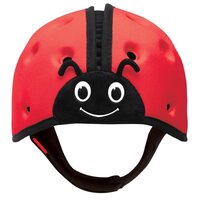 Casca protectie bebelusi cu spuma flexibila Baby Ladybird, Rosu, 7 - 24 luni, Safehead