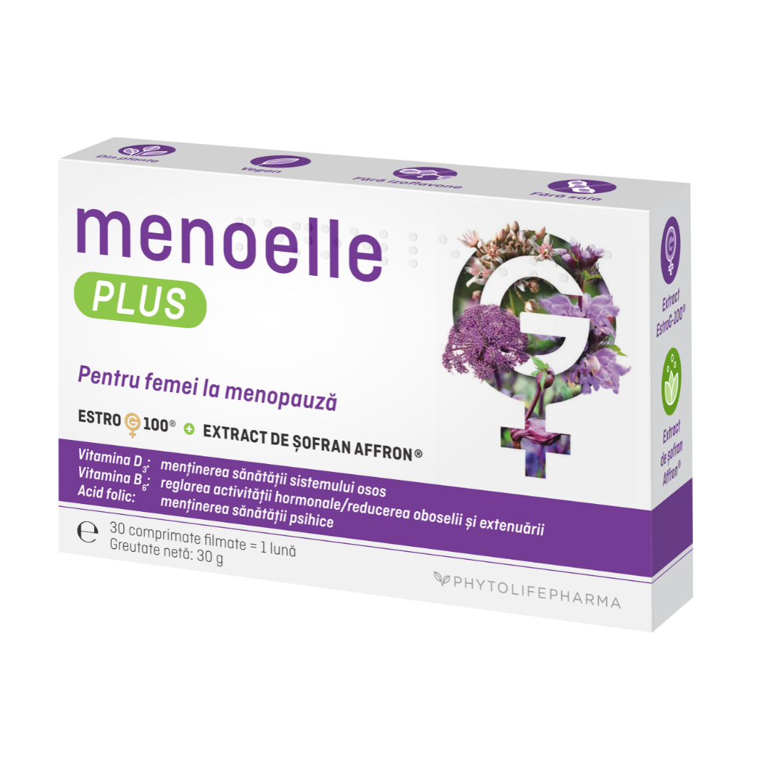 Menoelle Plus, 30 comprimate, PhytoLifePharma