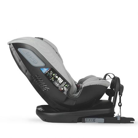 Scaun auto rotativ I-Size Velsa, Neutral Grey, Coccolle 567672