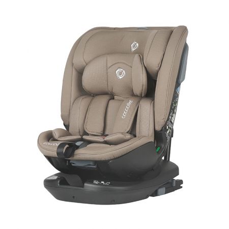 Scaun auto rotativ I-Size Velsa, Taupe Brown, Coccolle