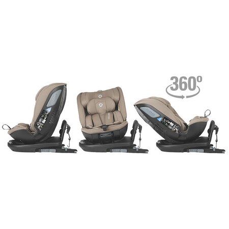 Scaun auto rotativ I-Size Velsa, Taupe Brown, Coccolle 567683