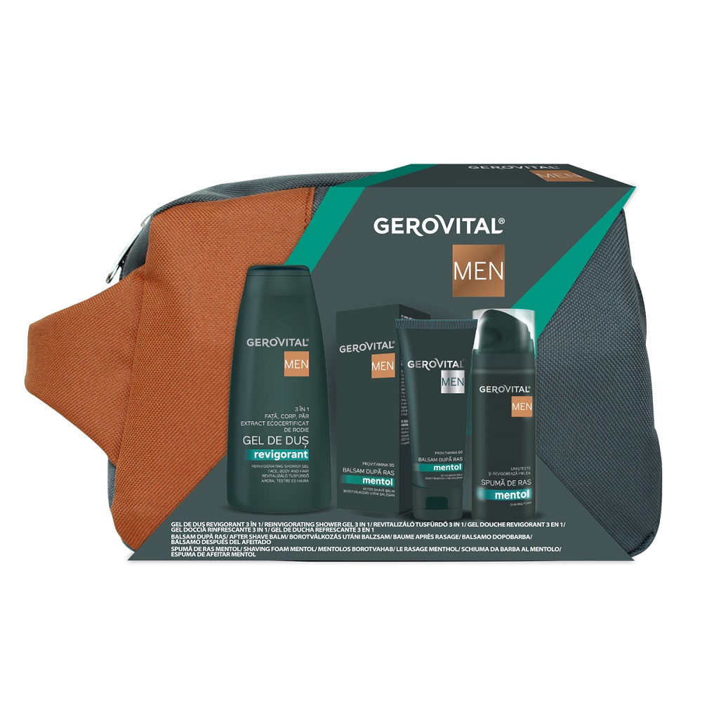 Borseta cu set de ingrijire Men, Gerovital