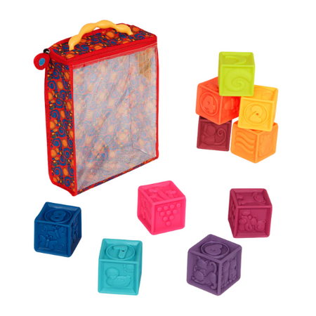 Set cuburi moi, + 6 luni, 10 bucati, Btoys 512884