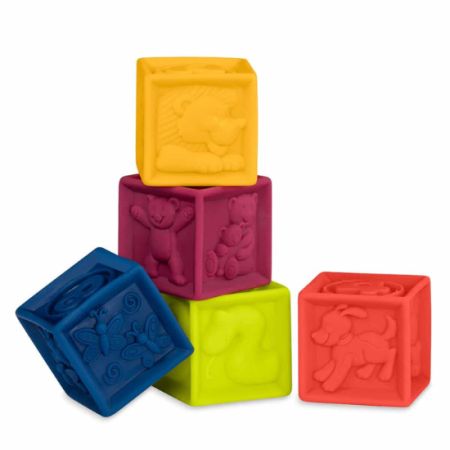 Set cuburi moi, + 6 luni, 10 bucati, Btoys 512881