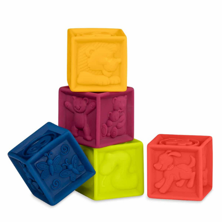Set cuburi moi, + 6 luni, 10 bucati, Btoys 512881