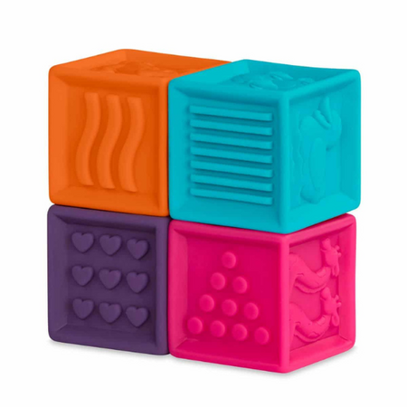 Set cuburi moi, + 6 luni, 10 bucati, Btoys 512882