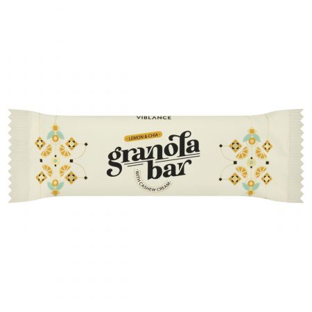 Baton granola cu lamaie si chia, 55g, Vibalance