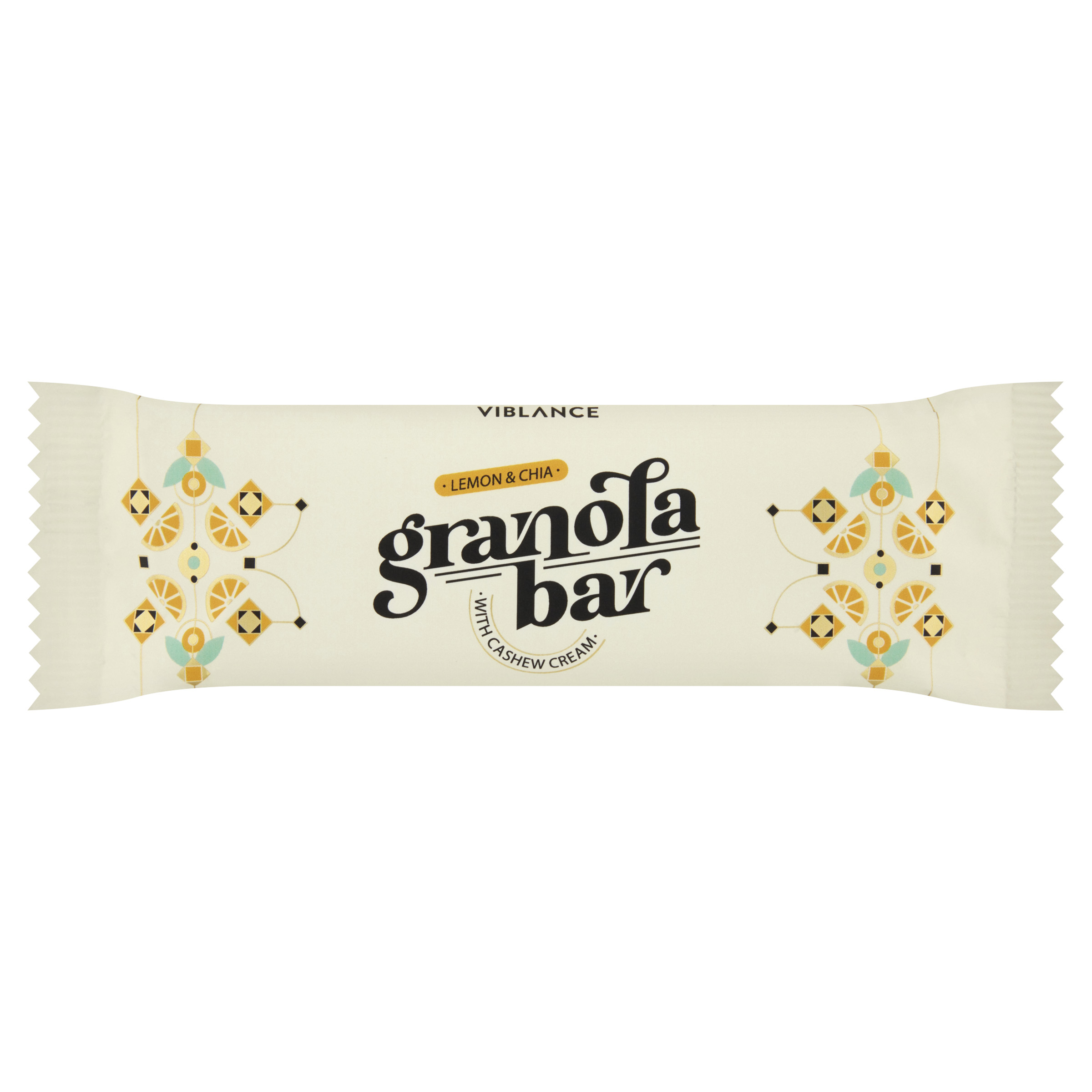 Baton granola cu lamaie si chia, 55g, Viblance