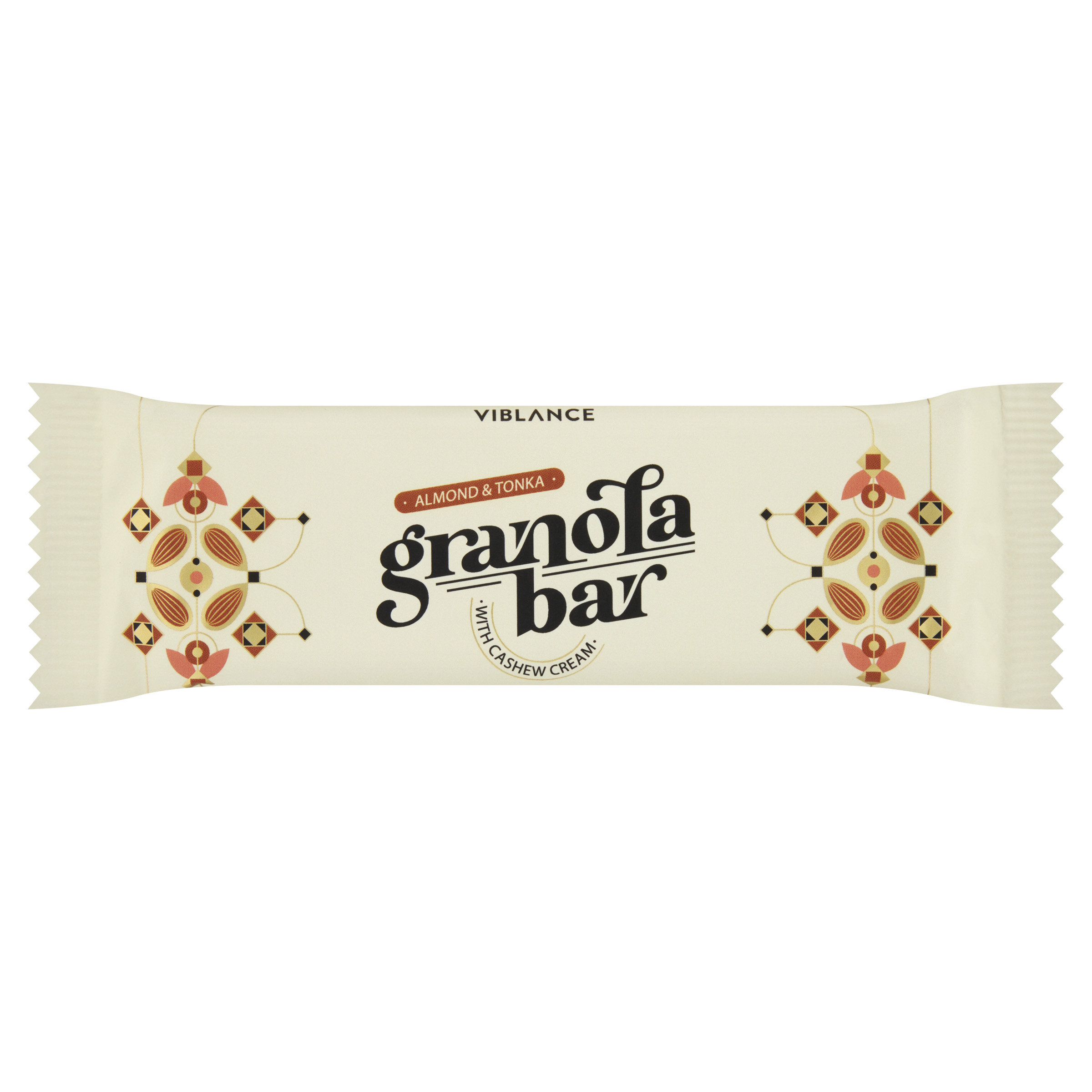 Baton granola cu migdale si tonka, 55g, Viblance