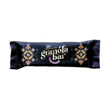 Baton proteic granola, Peanut Brownie, 50g, Vibalance