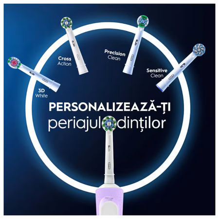 Periuta de dinti electrica Vitality Pro, Violet, Oral-B 653529