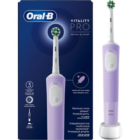 Periuta de dinti electrica Vitality Pro, Violet, Oral-B 653528