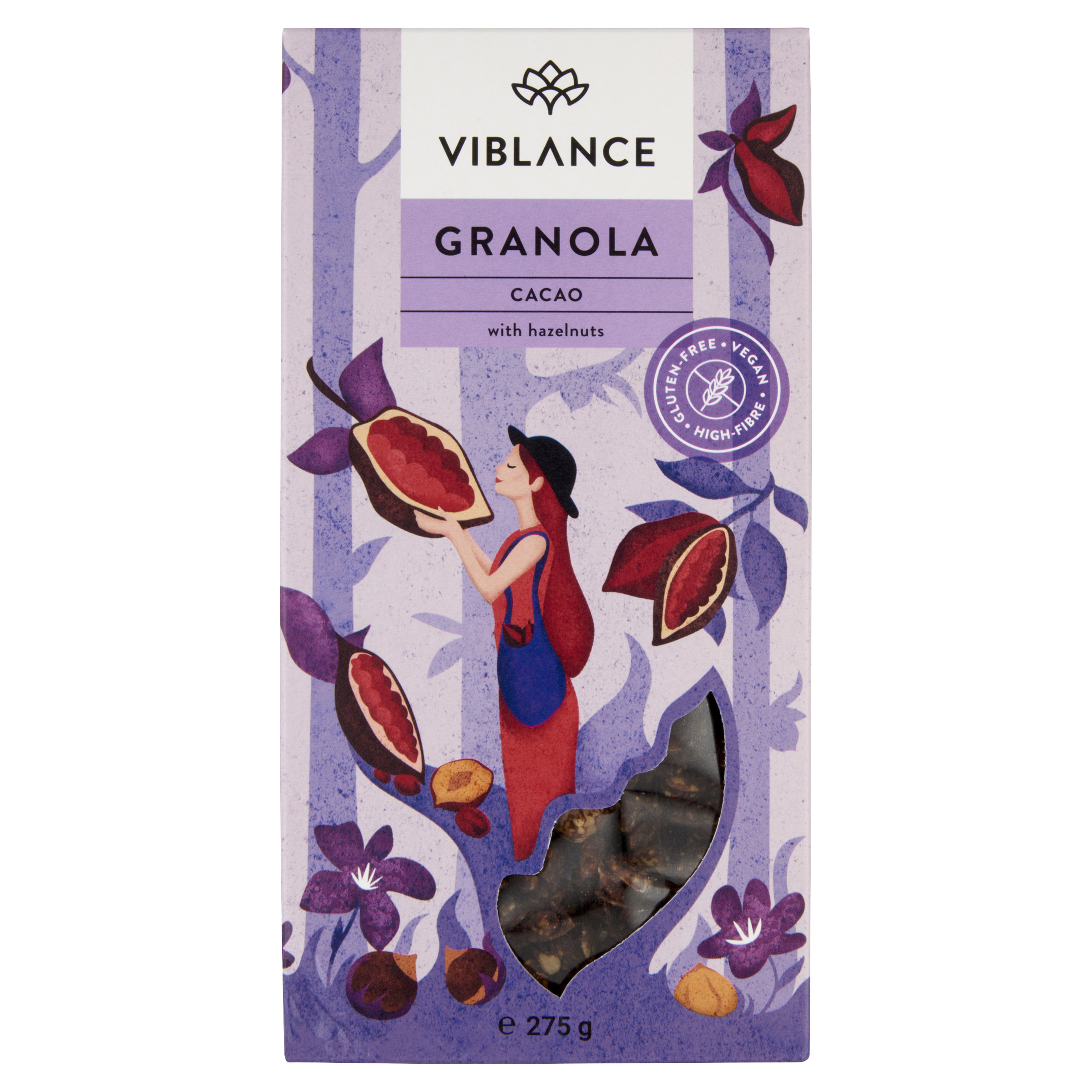 Granola cu cacao, 275g, Viblance