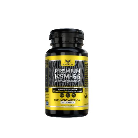 Extract de radacina Ashwagandha KSM-66 Premium, 60 capsule, Boost4Life