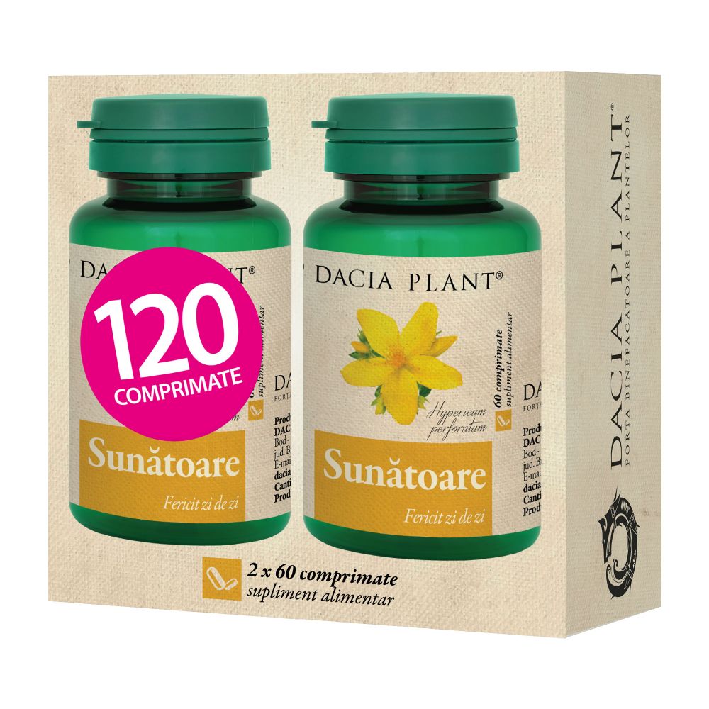 Sunatoare capsule, 2 x 60 comprimate, Dacia Plant