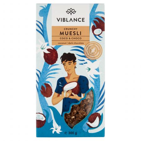 Muesli crocant Coco&Choco, 300g, Viblance